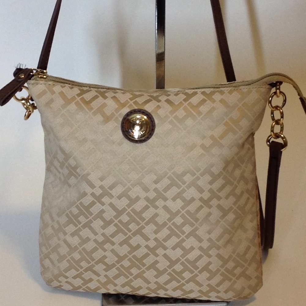Tommy Hilfiger Crossbody Beige Handbag